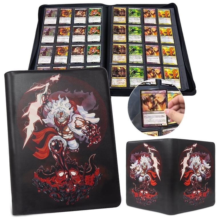 Trading Card Binder for One Piece Cards,16 Pocket with 32 Sleeves up to  1024 Cards One Piece TCG Card Binder,Waterproof Card Storage Book with  Sleeves,One Piece for Card Display Case - Walmart.com