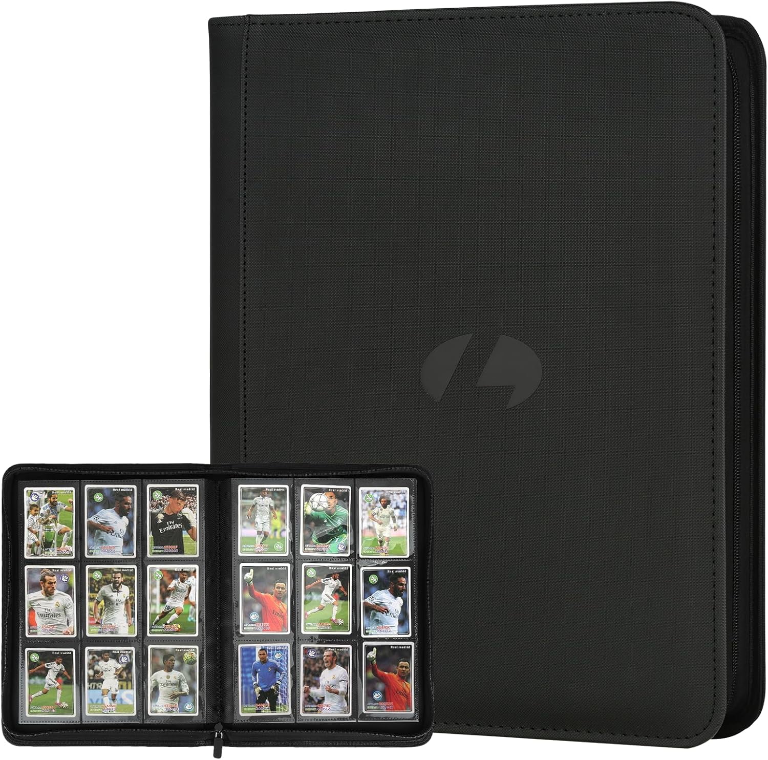 Trading Card Binder, Premium 9-Pocket Double Sided 540 Pocket PU Collection Collectible Albums for MTG, TCG, Sports Cards (Black)