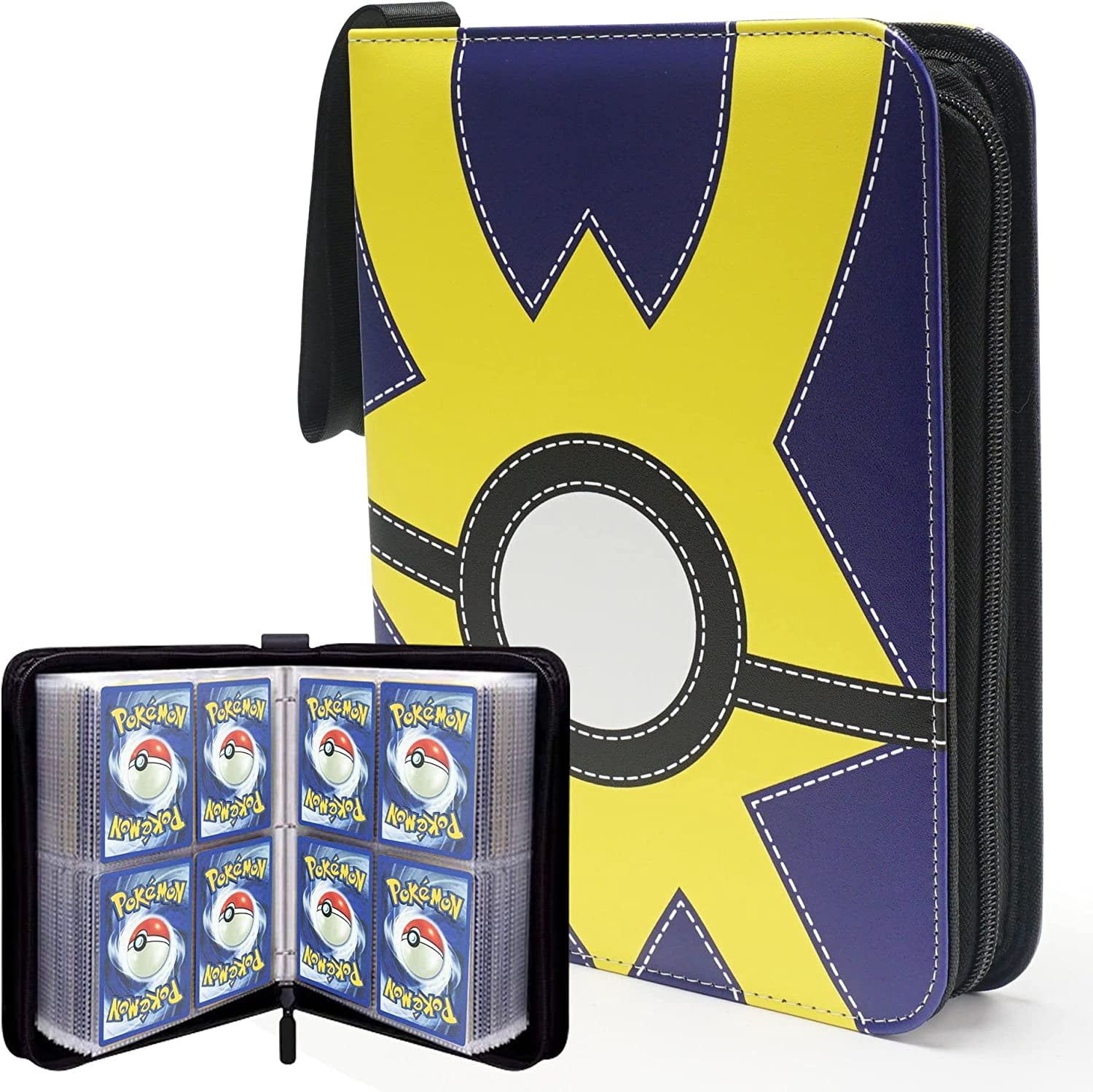pokemon card binder leather Pokémon Loganrock 400-Pocket Comic Style Binder – Zippered PU Album For Trading Cards, Sports Cards & More (Pink Donut) Pages feature a low Bulbasaur Leather Card Binder 2023