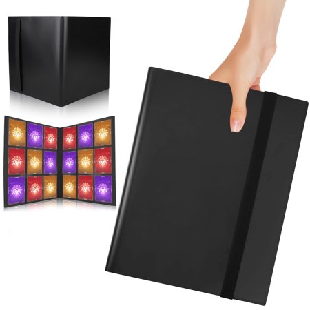 EEEkit 360 Pockets Trading Card Binder, 20 Sheets Double Sided Standard Size Card Protector Pages, Cards Collector Album Holder Fit for Baseball, Sports, Coupon, Business, Pokemon Cards
