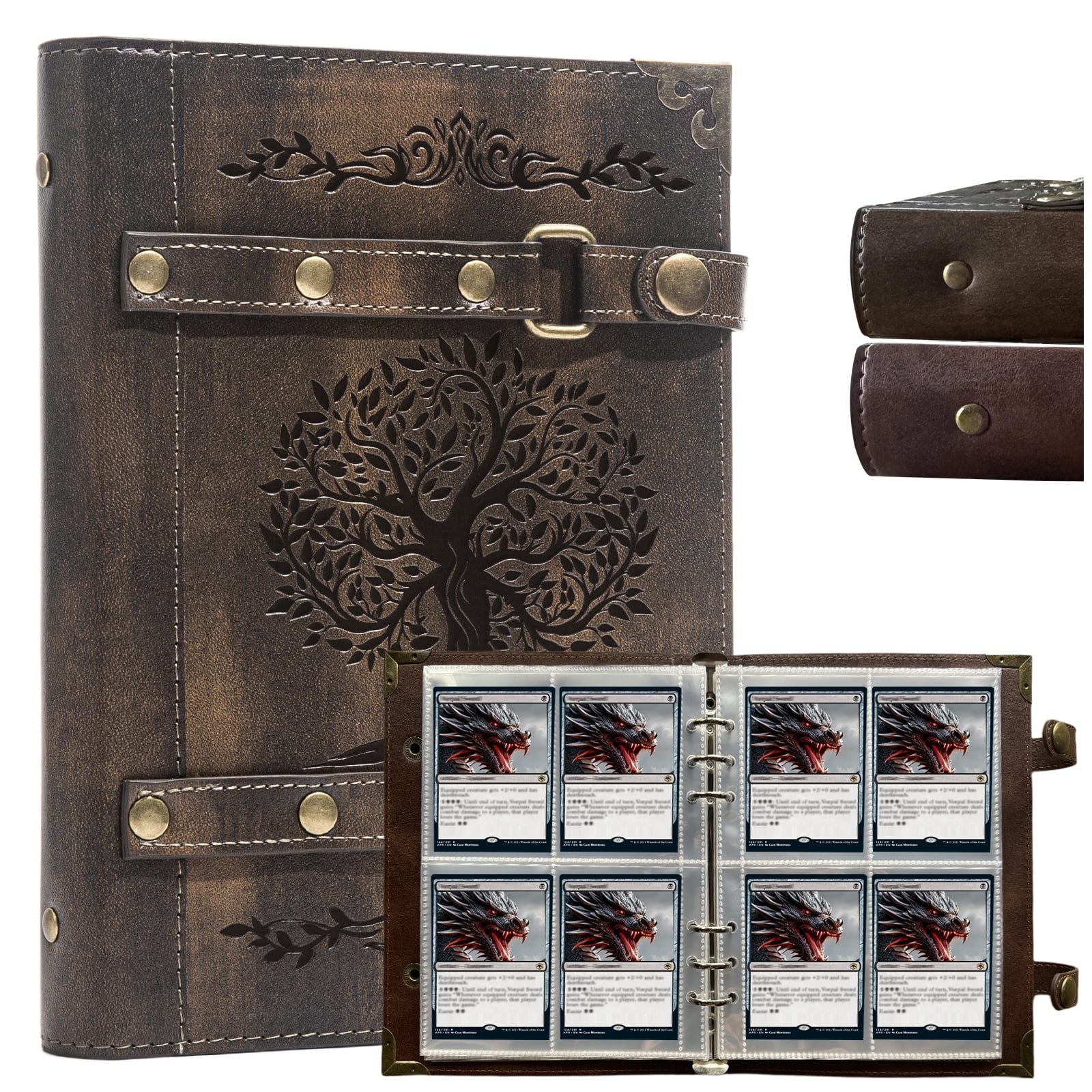 card collection binder nearby 9 Pockets Binder,Premium Zip Trading Card Binder,540 Double Sided Pocket PU Binder, Collector Album, Card Folder for MTG, TCG, Business Cards.(Black) : Toys & Games 18 Pockets Per Sheet (9 Pockets Per Page) 4 Pocket Card Binder for
