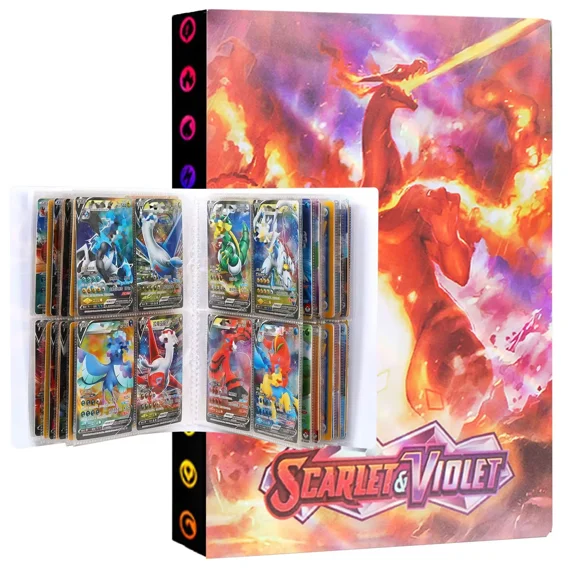 Trading Card Binder with 30 Pages (Holds 240 Cards), 4-Pocket Album for Sports & Game Cards, Protective Storage for Children & Collectors - PG5