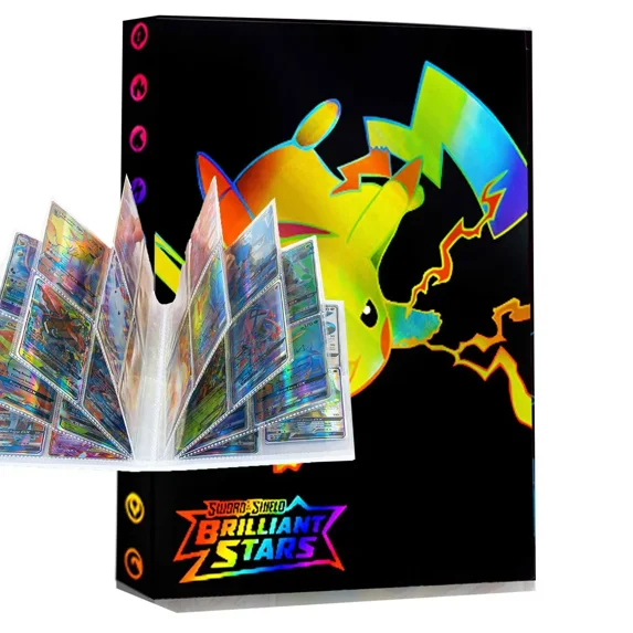 Trading Card Binder with 4-Pocket Sleeves – Holds 240 Cards, Perfect for Collectors! (QQC2)