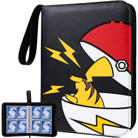 Trading Card Binder with 400 Top Loading Pockets,4 Pocket Trading Card Album Folder for TGC,MTG, Baseball Cards, Yugioh