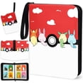 thumbnail image 1 of Trading Card Binder with Sleeves, 4-Pocket Album Book Holder for TCG Game, Fits 400 Cards, 1 of 7