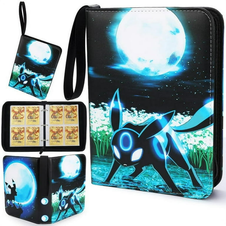 Trading Card Binder for Pokemon, Collectible Card Holder with 4
