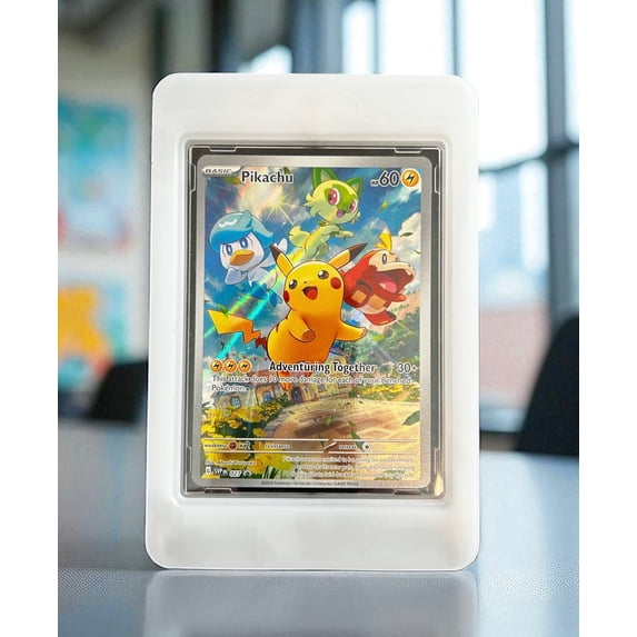 M1NT TCG Card Hobby Case 35pt – Magnetic Slide-Lock Card Holder (White) | Chase the Golden Tickets!