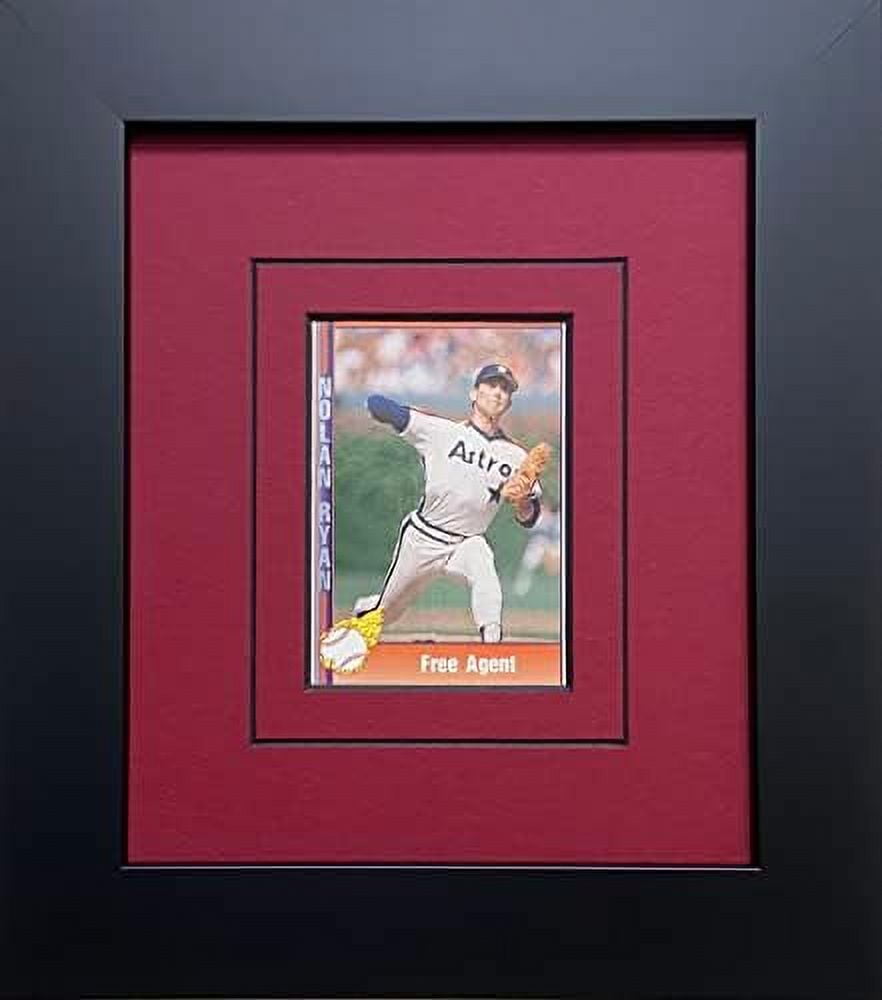 Trading Card Display Frame For One (1) Trading Card Red (Black Trim