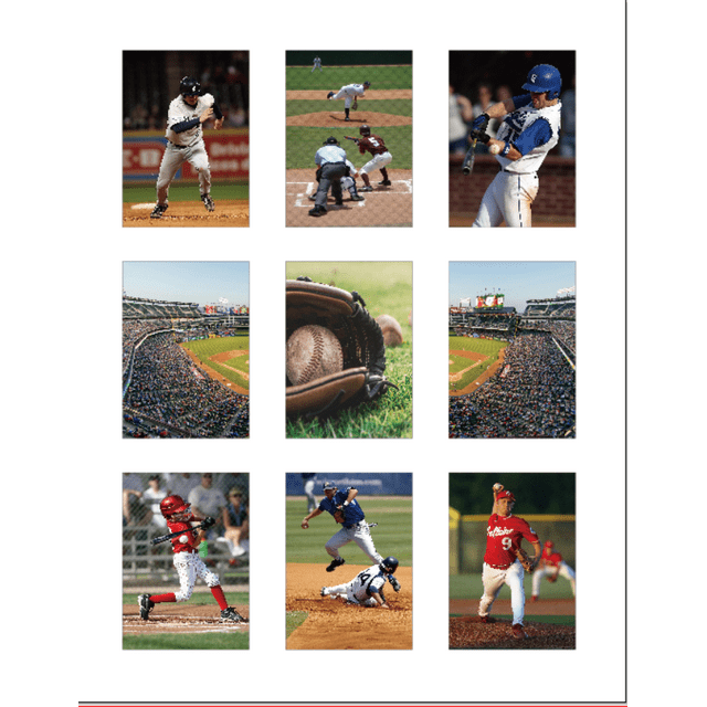 Trading Card Display Frame for 9 Standard Cards, 2 Pack