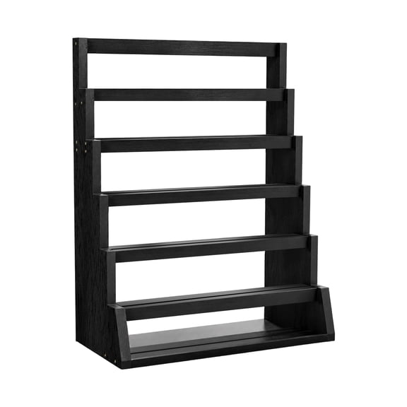 Trading Card Display Stand, 6-Tier Solid Wood Stepped, 1 Piece Wall Mounted, for Sports Trading Cards Collectibles Display Storage