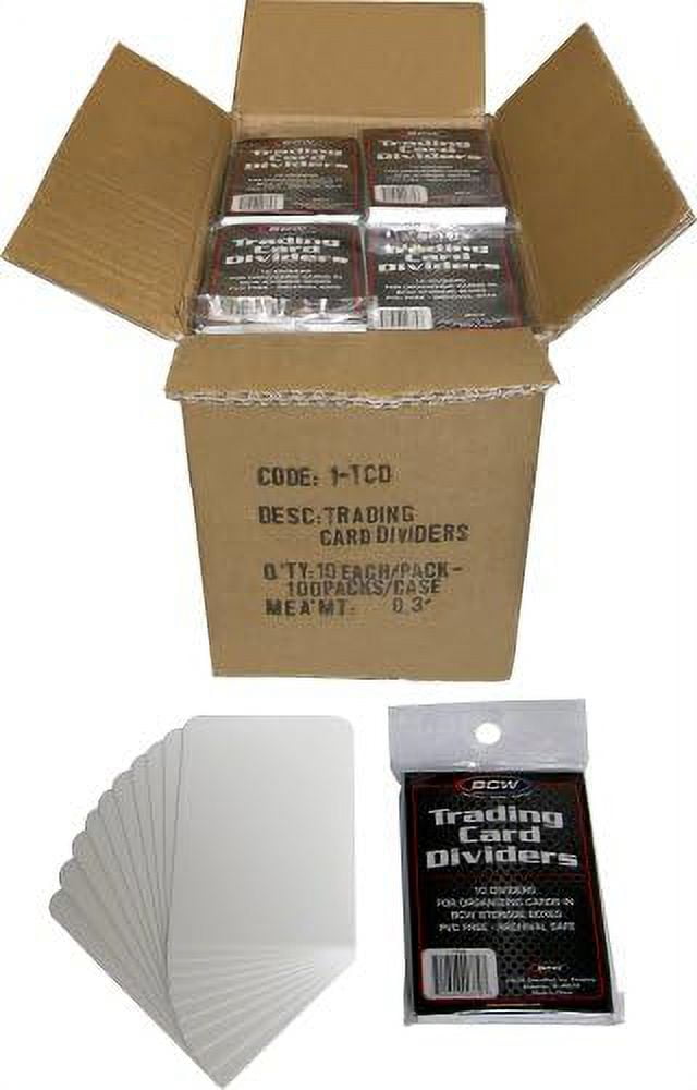Trading Card Dividers 10 Dividers per Pack (1000 individual dividers