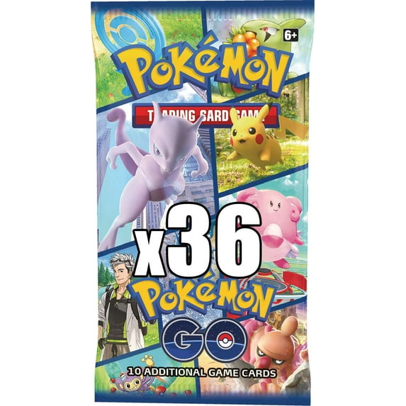 Trading Card Game Pokemon GO LOT of 36 Booster Packs (Equivalent of a Box)