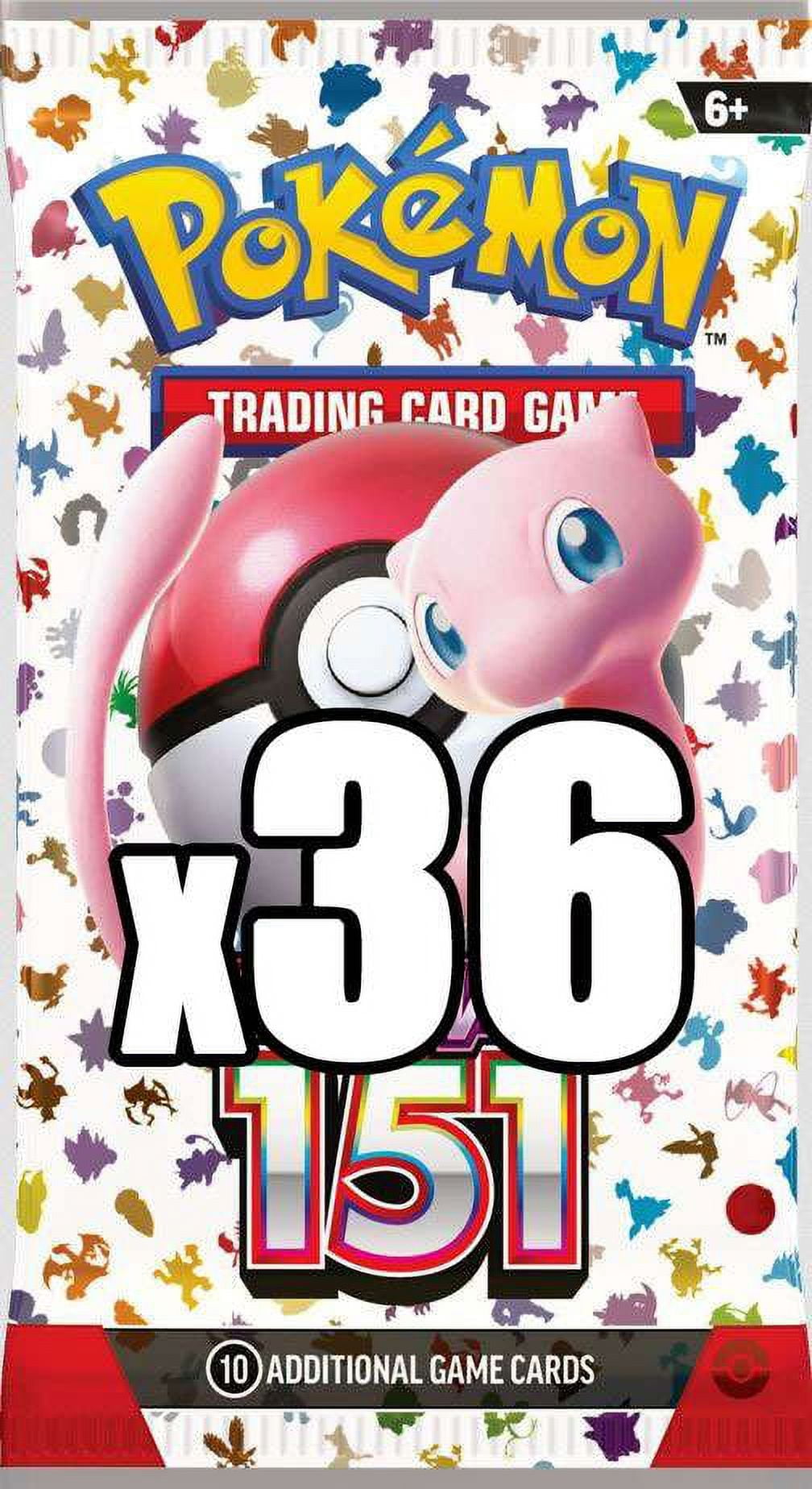 Trading Card Game Scarlet & Violet Pokemon 151 LOT of 36 Booster Packs  (ENGLISH, Equivalent of a Booster Box!) 
