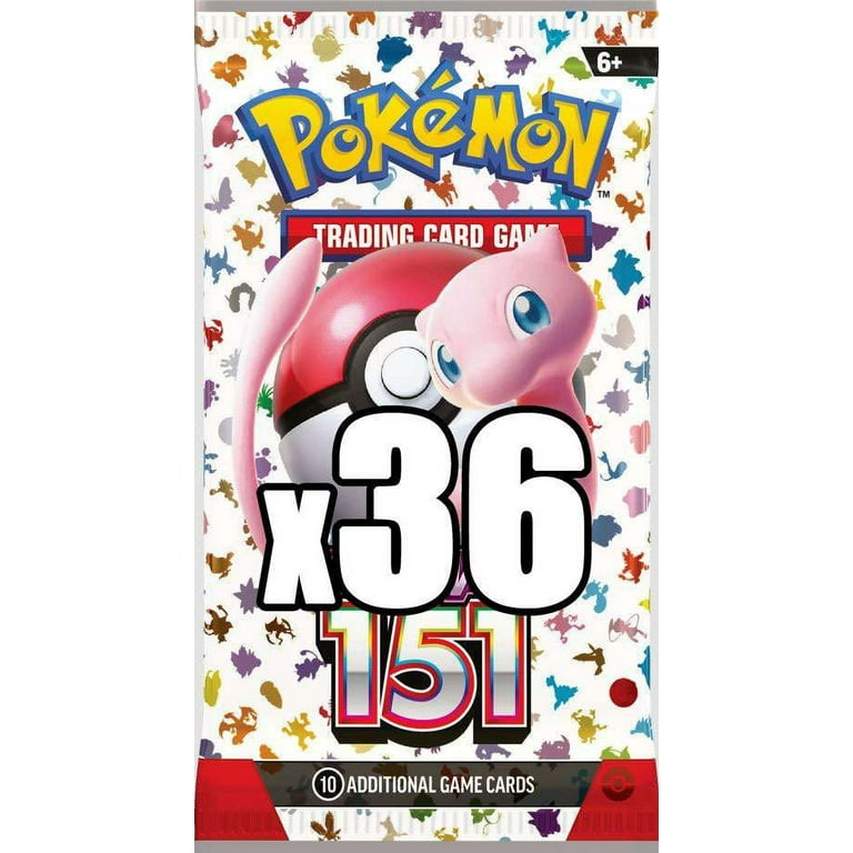 Trading Card Game Scarlet & Violet Pokemon 151 LOT of 36 Booster Packs  (ENGLISH, Equivalent of a Booster Box!)