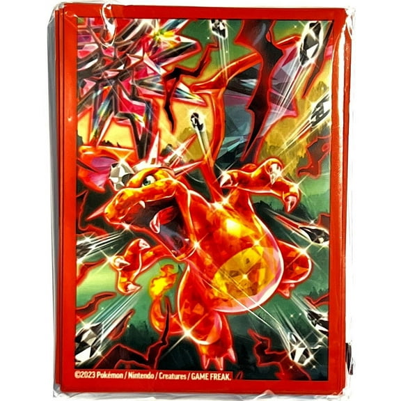 Trading Card Game Tera Pokemon Charizard Card Sleeves (65 Count)