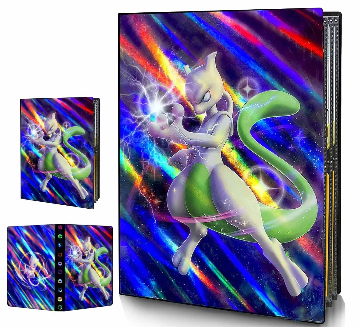 Trading Card Holder Card Album Binder, Protection Folder Book Collectible Card Album, 4Pocket