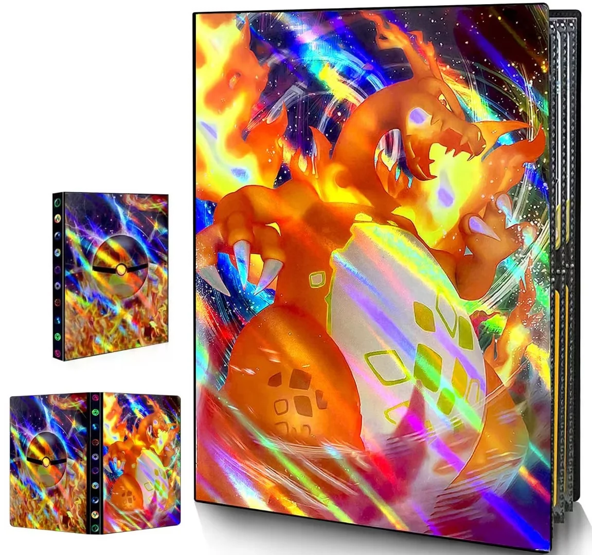 Trading Card Holder Card Album Binder, Protection Folder Book Collectible Card Album, 4Pocket