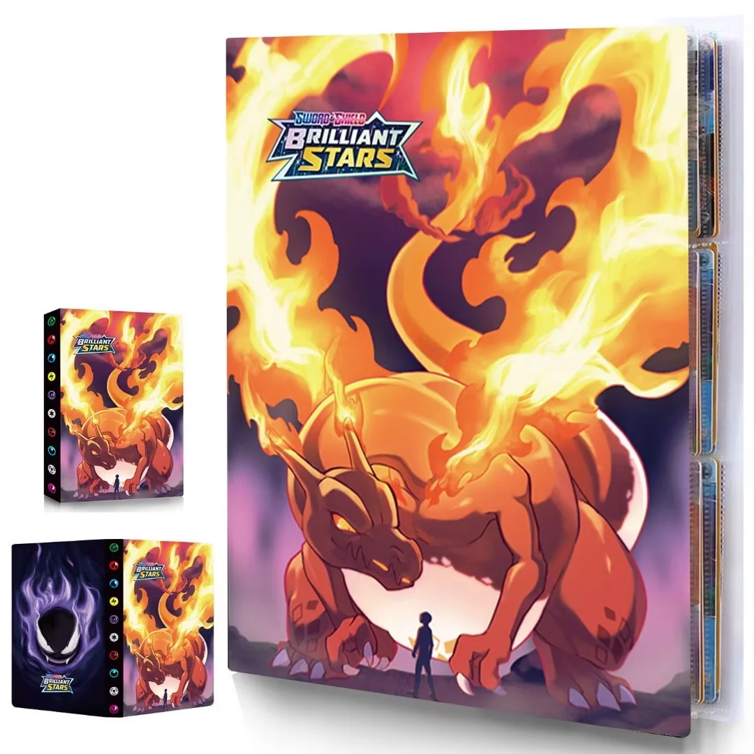 Trading Card Holder Card Album Binder, Protection Folder Book Collectible Card Album, 4Pocket