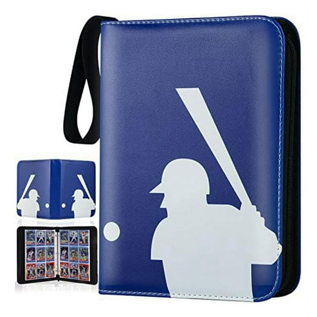 Trading Card Holder with Sleeve, Baseball Card Holder, Sports Card Holder for Collecting Trading Card Album, Binder