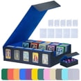thumbnail image 1 of DQQKMM Trading Card Storage Box, 3900+ Deck Box with Commander Display, Organizer for MTG TCG Sports Cards, Includes Dice Tray, Dividers & Top Loaders, 1 of 9