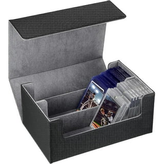 Card Deck Storage Box Weathered Gray Wood Organizer for Collectible Trading  Cards or Game Playing Decks