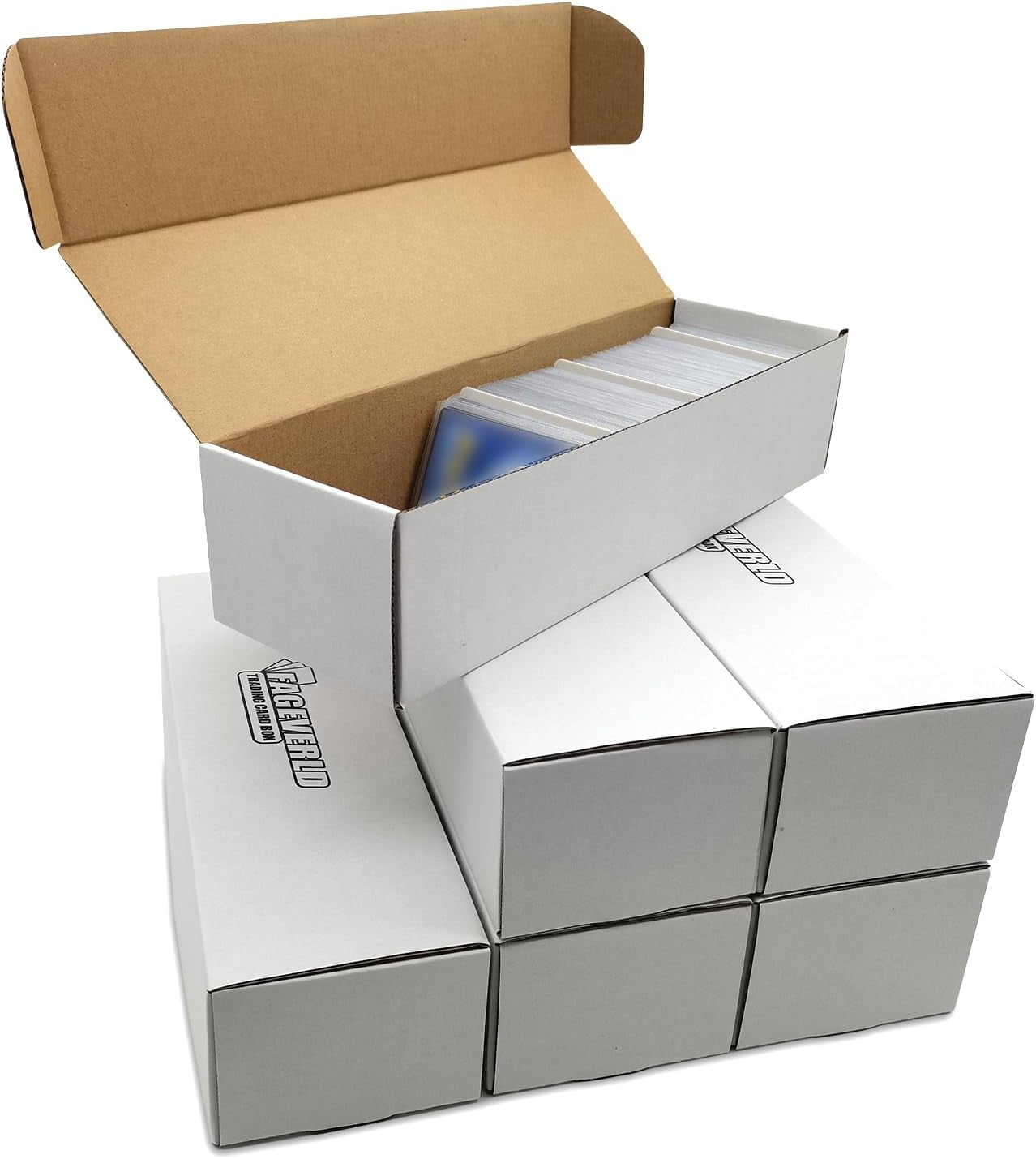 Trading Card Storage Box for Toploader, 8 Count Card Storage Box Holds 1200 Sports & Trading