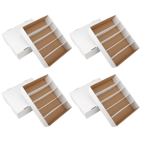 Trading Card Storage Case 4 Set-1 White Craft Hobby Organizer