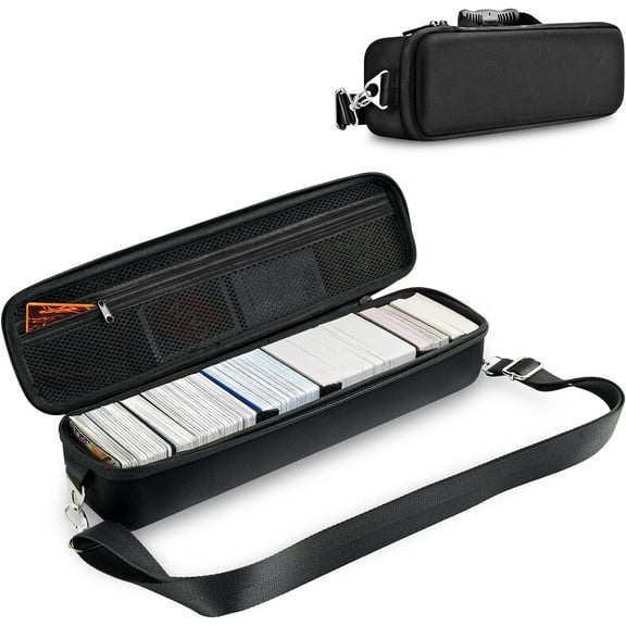 Trading Card Storage Case with 5 Dividers, Carrying Case Store 1200 Cards Durable Playing Card Game Travel Box Top Loader for MTG, Cards Against Humanity and Board Game