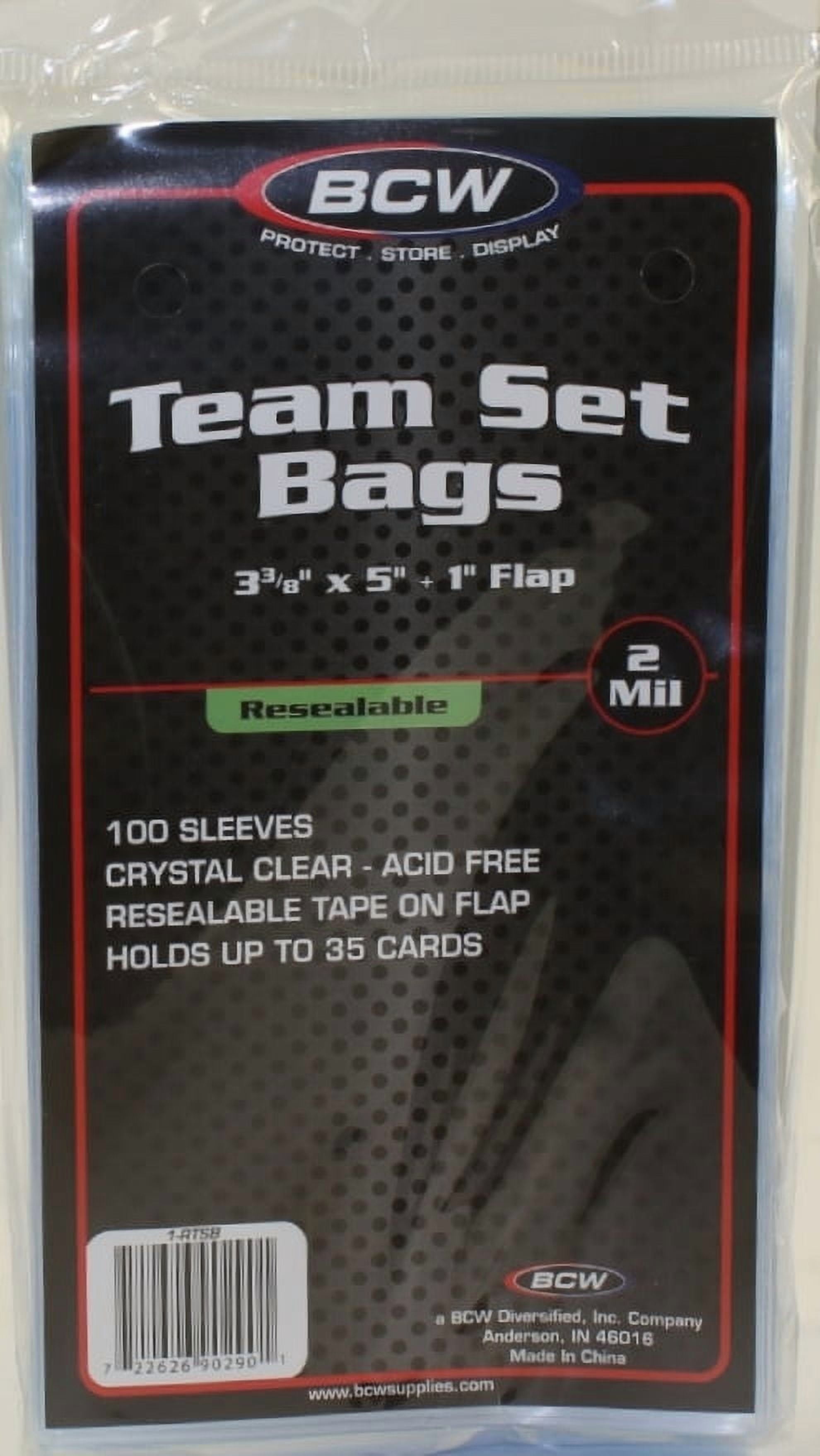 BCW Trading Card Supplies, 1000 Resealable Plastic Team Bags