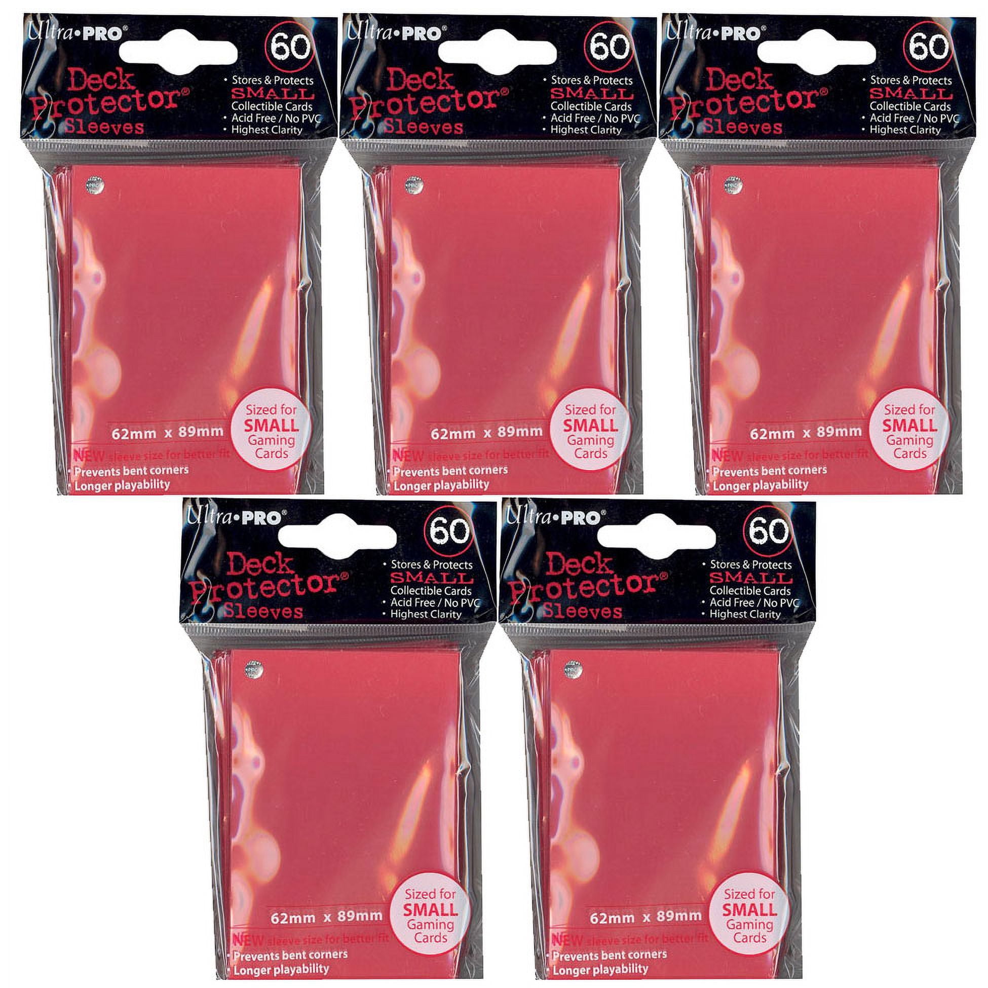 Trading Card Supplies - Ultra Pro DECK PROTECTORS - RED (Lot of 5 - 300  Sleeves Total)(Small) - Walmart.com