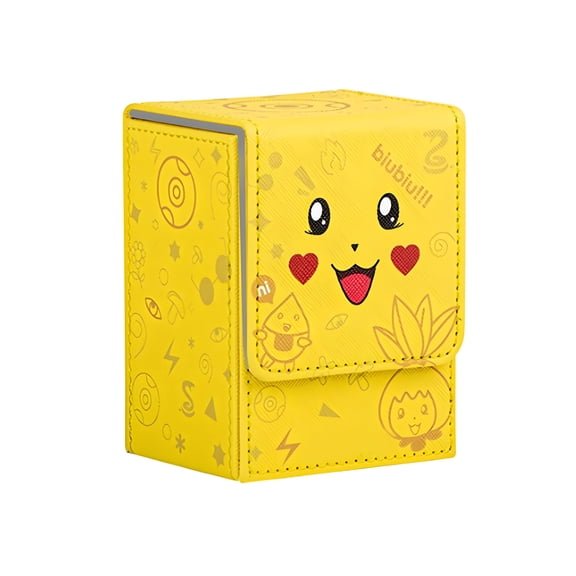 Trading Card Toploading Deck Box, 100+ sleeved cards, Premium Material, Card Holder Storage Box, Magnetic Lid, for MTG Commander, TCG