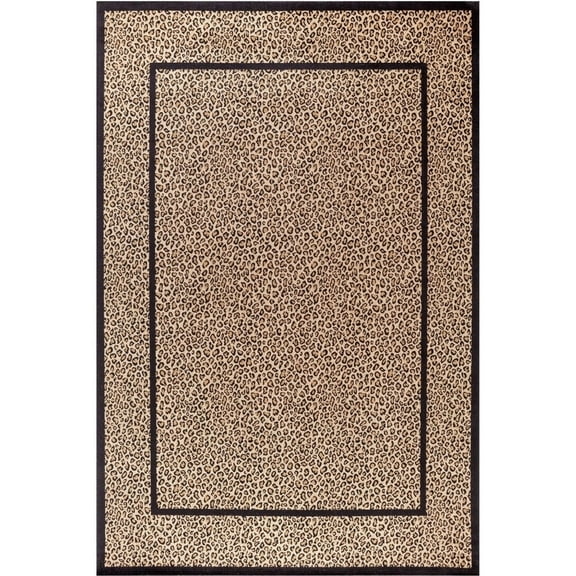 Trading Jewel Collections Leopard Area Rug