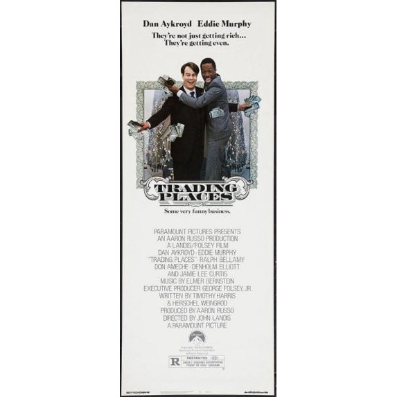 Trading Places 14x36 Insert Movie Poster
