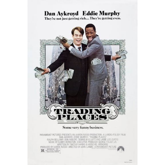 Trading Places Poster 24Inx36In Art Poster 24x36 Multi-Color Square Adults Best Posters