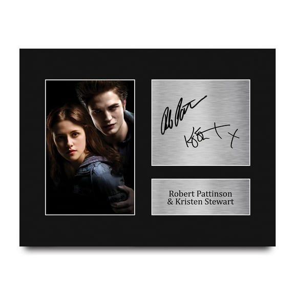 Trading Robert Pattinson & Kristen Stewart Twilight Gifts Printed Signed Autograph poster for Movie Memorabilia Fans  wall art