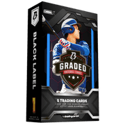 TradingCard360 Black Label Baseball Hobby Box - 1 Gem-Mint 10 Graded Card Plus 4-Card Raw Booster Pack