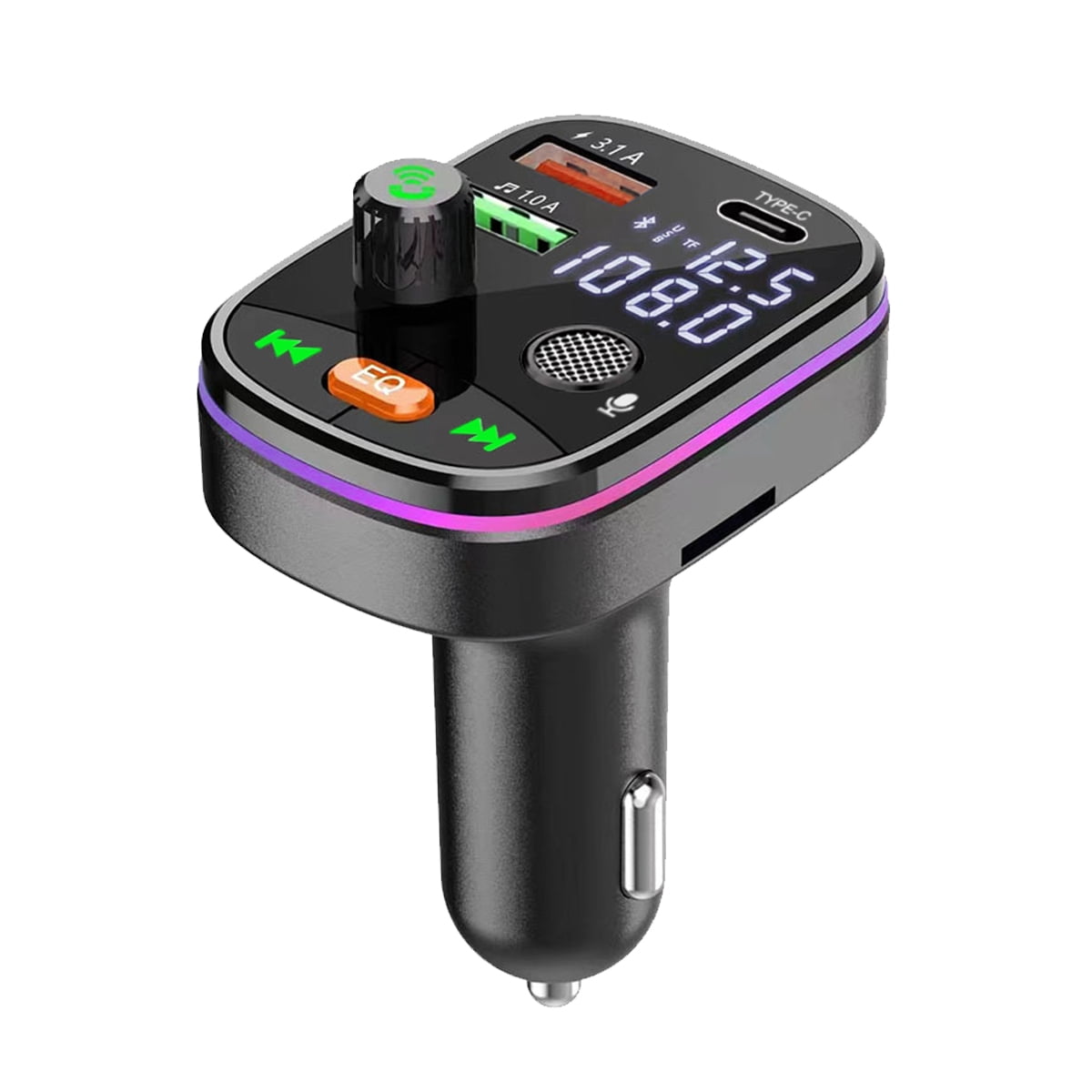 Tradinno Bluetooth 5.0 Car Wireless FM Transmitter Adapter USB PD Charger