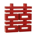 thumbnail image 1 of Tradition Chinese Red Happy, Wall Mount Wood Decorations Creative DIY Decorative Exquisite Durable Living Room Decor Engagement Sculpture , Square, 1 of 1