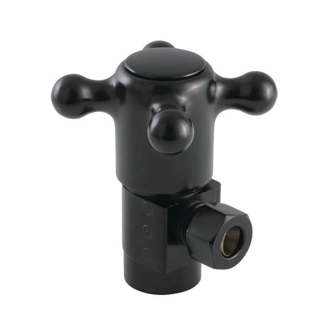 Traditional 0.5 IPS x 0.38 in. O.D. Anti-Seize Quarter Turn Angle Stop ...