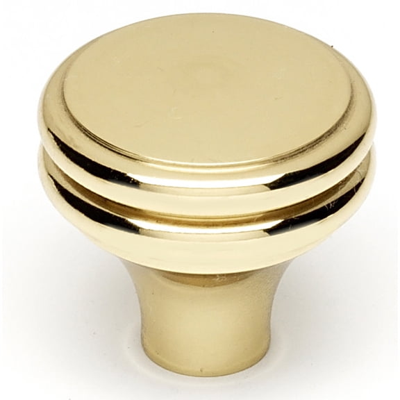 Alno A1154-PB 1-1/4" Cabinet Knob Polished Brass