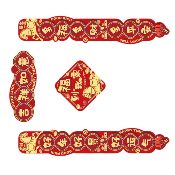 Traditional 2026 Horse Year Red Couplets - Festive Home Decorations for Chinese New Year Celebrations