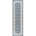 thumbnail image 1 of Traditional 2x10 Area Rug (2'3'' x 10') Floral Dark Gray Indoor Runner Easy to Clean, 1 of 10