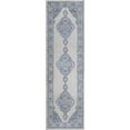 thumbnail image 1 of Traditional 2x10 Area Rug (2'3'' x 10') Medallion Cream, Gray Indoor Runner Easy to Clean, 1 of 10