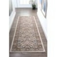 thumbnail image 1 of Traditional 2x11 Area Rug (2'3'' x 11') Oriental Ivory, Blue Indoor Runner Easy to Clean, 1 of 7