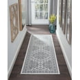 thumbnail image 1 of Traditional 2x11 Area Rug (2'3'' x 11') Oriental Ivory, Gray Indoor Runner Easy to Clean, 1 of 7