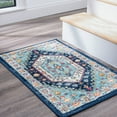 thumbnail image 1 of Traditional 2x3 Area Rug (2' x 3') Medallion Multi-Color Indoor Scatter Easy to Clean, 1 of 8