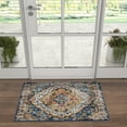 thumbnail image 1 of Traditional 2x3 Area Rug (2' x 3') Medallion Yellow, Gold Indoor Scatter Easy to Clean, 1 of 8