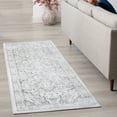 thumbnail image 1 of Traditional 2x8 Area Rug (2'3'' x 7'3'') Oriental Gray Indoor Runner Easy to Clean, 1 of 8