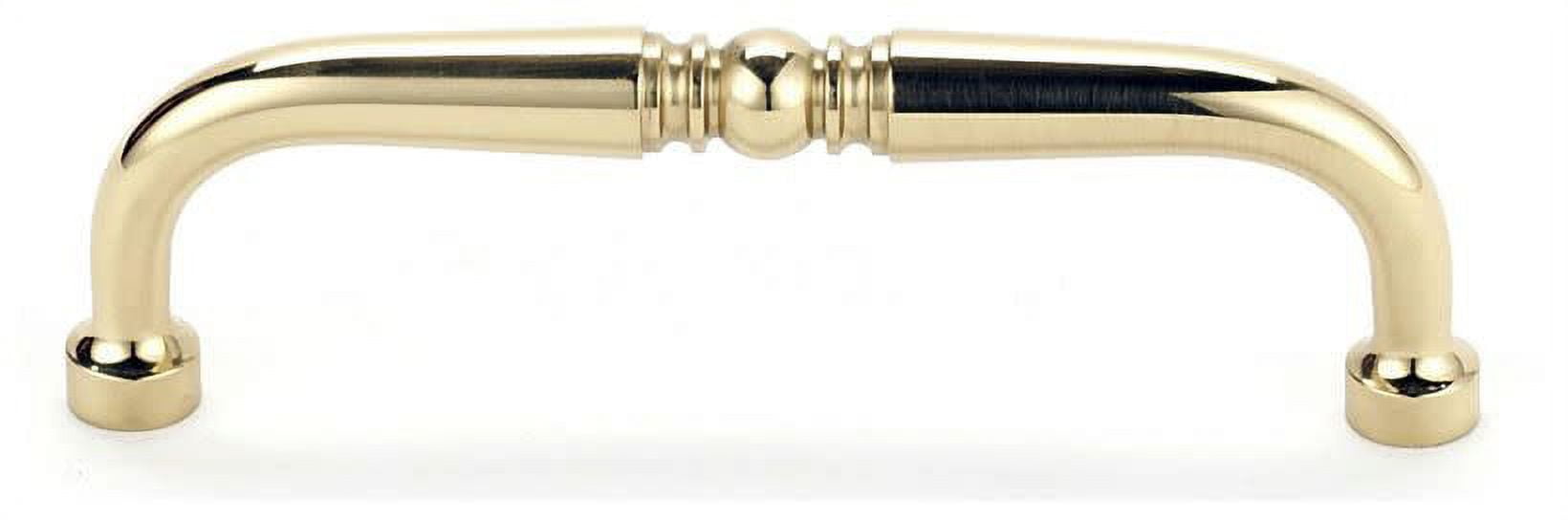 Alno A702-35-PB Traditional 3-1/2" Cabinet Pull Polished Brass
