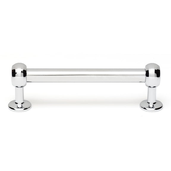 Traditional 3 1/2" Center Bar Pull, Polished Chrome